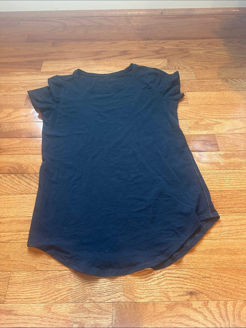 lululemon athletica Black Short Sleeve Crew Neck Tee